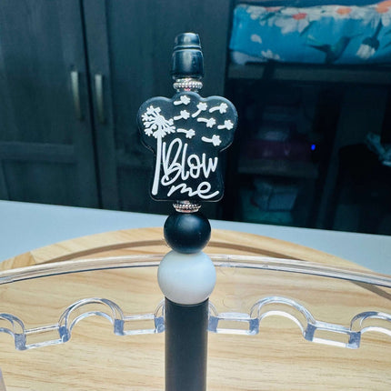 Custom Beaded Pens with BPA - Free Silicone Beads & Rhinestone Bling - Daisy Designs & Creations, LLC