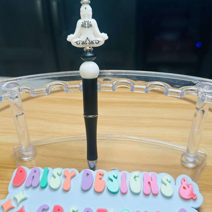 Custom Beaded Pens with BPA - Free Silicone Beads & Rhinestone Bling - Daisy Designs & Creations, LLC