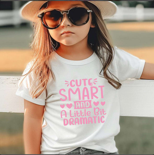 Cute Smart Dramatic- Youth T-shirt T-shirt Collection 12 Daisy Designs & Creations LLC