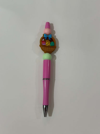 Limited Edition Easter Beadable & Springtime Pens – Twist Pen with Bunny, Floral & Easter Egg Designs | Seasonal Stationery Gift - Daisy Designs & Creations, LLC