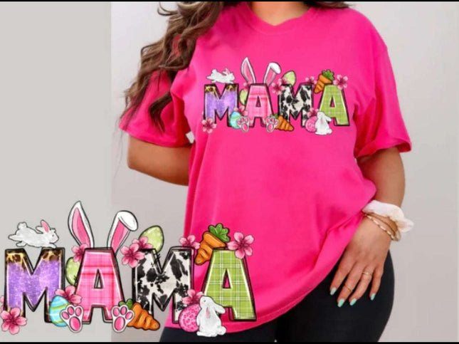 Easter Mama Design Tee - Available in Multiple Springtime Easter Colors Dress Your Story: Explore our Diverse T-shirt Collection - Humor, Inspiration, Professions, Retro, Boho, and Country Advocacy in Vibrant Colors, Sizes, and Styles T-Shirt 24 Daisy Designs & Creations LLC