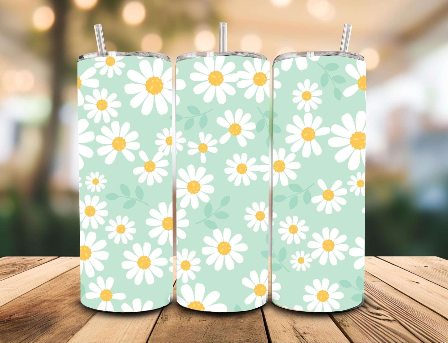 Elevate Your Hydration: 20 oz Stainless Steel Daisy Tumbler Daisy Designs & Creations Collection Tumblers 20 Daisy Designs & Creations LLC