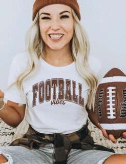 Football Vibes T-Shirt - Daisy Designs & Creations, LLC