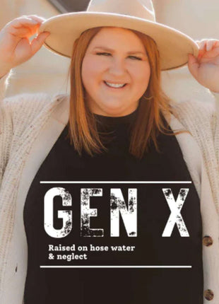 Raised on Rainwater & Neglect T-Shirt – Funny Gen X Nostalgia Tee | Unisex Sizes S - 2XL - Daisy Designs & Creations, LLC