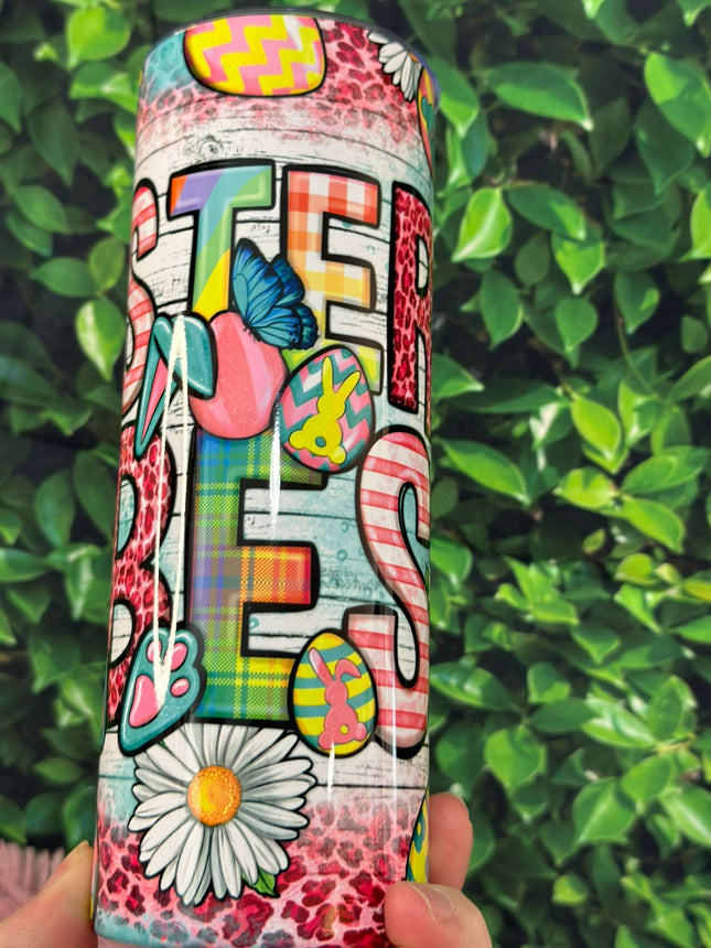 Get into the Spring Spirit with Our 20 oz Easter Vibes Stainless Steel Tumbler" Tumblers, Mugs & Glasses Tumblers 20 Daisy Designs & Creations LLC
