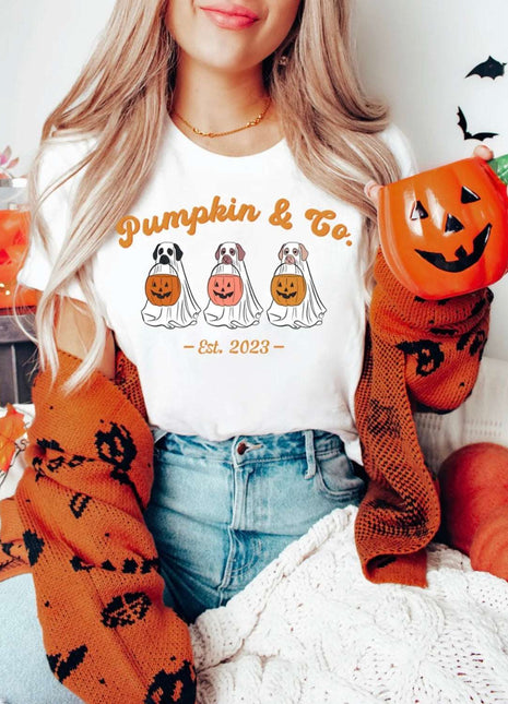 Ghost Dogs Pumpkin & Co Est. 2023 T-Shirt - Daisy Designs & Creations, LLC