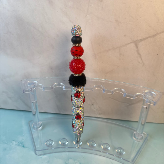 Mystic Glam Rhinestone Beaded Pens – Refillable Black Ink