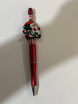 Festive Christmas Beaded Pens with Black Ink – Limited Edition, Ideal Stocking Stuffers & Teacher Gifts