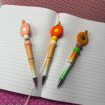 Daisy Collection Acrylic Beaded Pens – Stylish & Functional