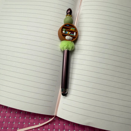 Book Nook Stylus Pen | Cozy Bookish Desk Accessory | Girly Elegant Journal & Planner Pen