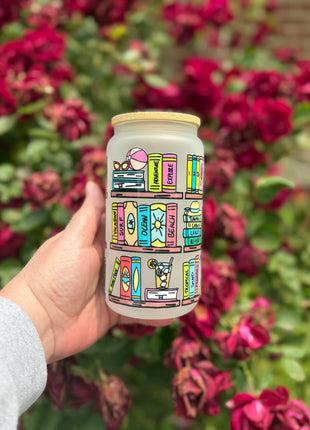 Sippin’ Through Summer – Bookshelf Glass for Book Lovers - Daisy Designs & Creations, LLC