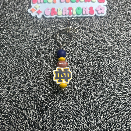 College & Pro Sports Beaded Keychains – Show Your Team Spirit! - Daisy Designs & Creations, LLC