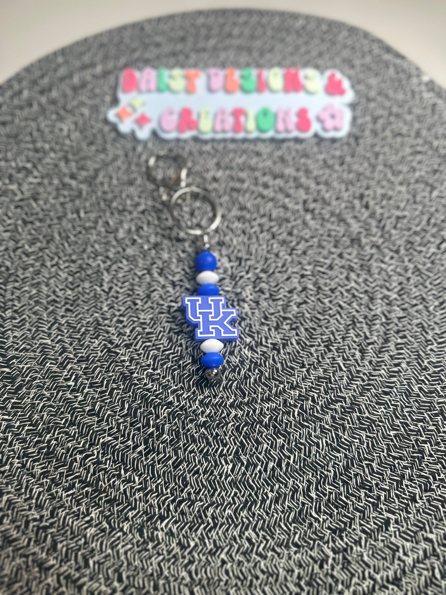 College & Pro Sports Beaded Keychains | UK, Alabama, OSU, & More