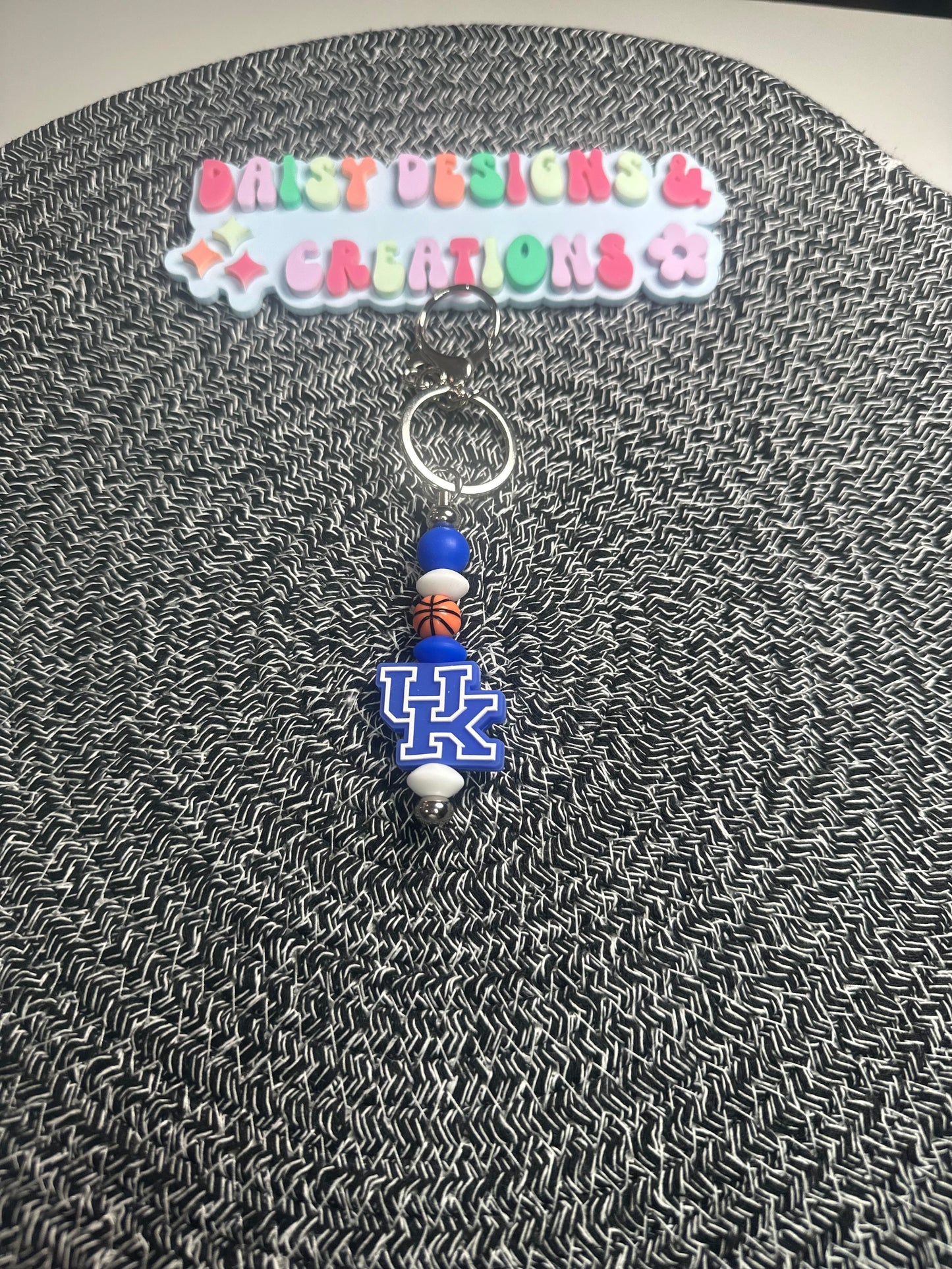 College & Pro Sports Beaded Keychains | UK, Alabama, OSU, & More