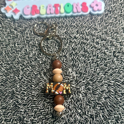 Mom - Themed Beaded Keychains – Retro & Sports - Inspired Designs - Daisy Designs & Creations, LLC