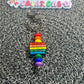 Positive Affirmation Beaded Keychains – Retro Groovy & Inspirational