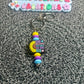 Positive Affirmation Beaded Keychains – Retro Groovy & Inspirational