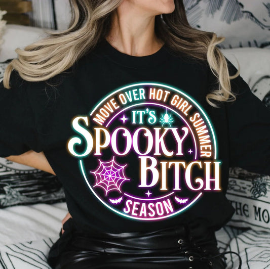 Spooky Season Neon Shirt or Sweatshirt – Hot Girl Fall Graphic Tee, Halloween Baddie Shirt - Daisy Designs & Creations, LLC