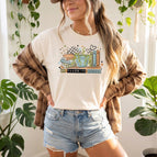 My Favorite Things Bookish T-Shirt | Books & Plants Graphic Tee / Small