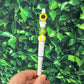 Custom Beaded Pens - Sunflower Pot Plant Design, Refillable Black Ink, Silicone & Acrylic Beads