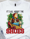 Iconic Shoes Tee: Sparkling Ruby Reds & Famous Quote! T-Shirt Collection T-Shirt 24 Daisy Designs & Creations LLC