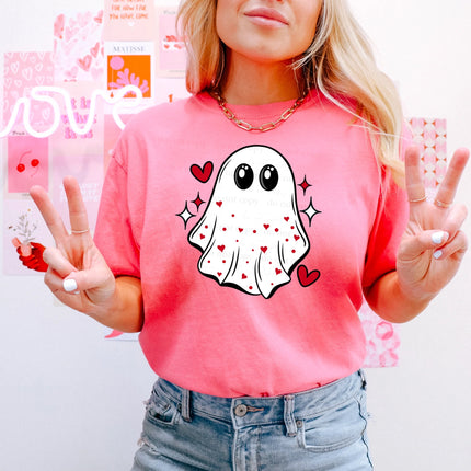 Cute Love Ghost T-Shirt – Spooky Sweet Heart Ghost Tee