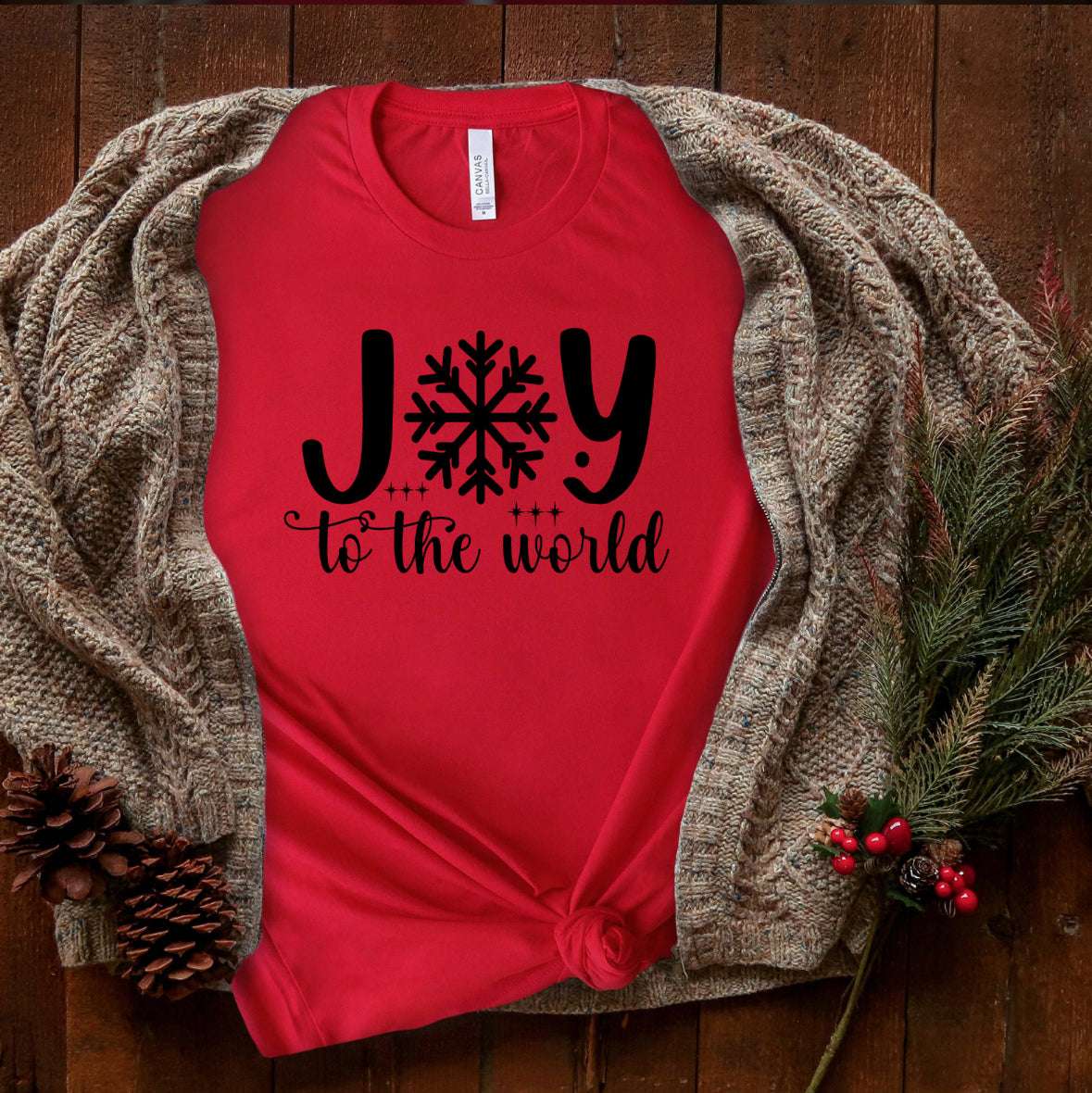 Joy to The world Christmas T-shirt Christmas Collection T-Shirt 22 Daisy Designs & Creations LLC