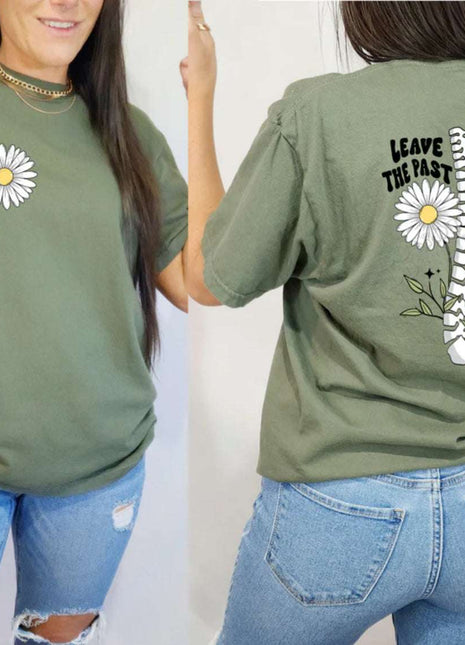Leave the Past Where It Belongs" Tee – Inspirational & Stylish - Daisy Designs & Creations, LLC
