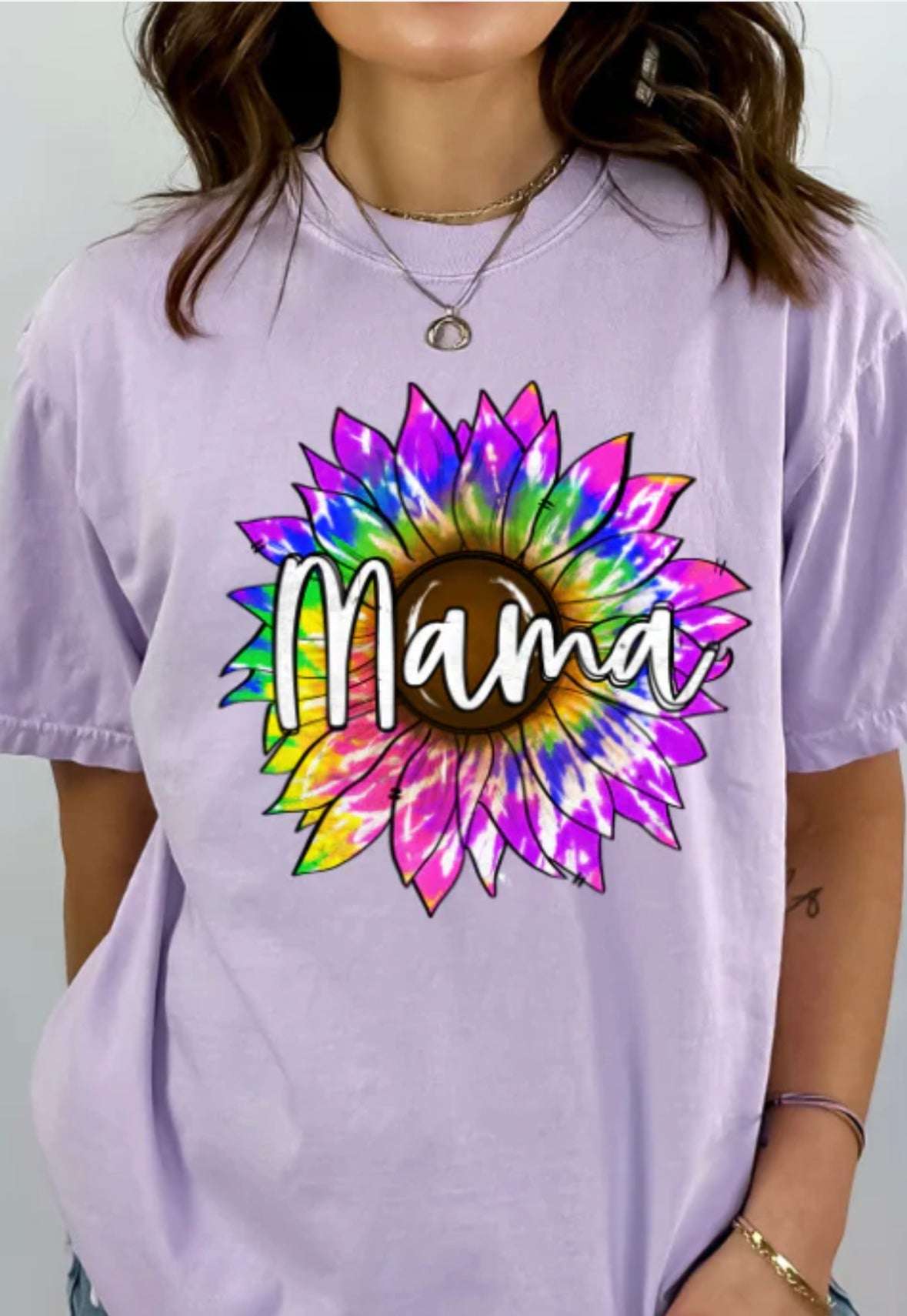 Mama Colorful Sunflower T-Shirt T-shirt Collection 24 Daisy Designs & Creations LLC
