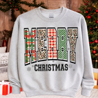 Merry Christmas Crewneck Sweatshirt! / Sport Grey / Small