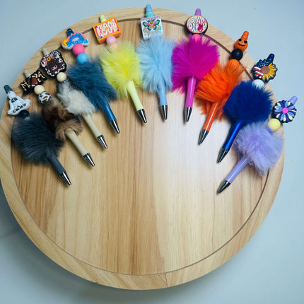 New Product Launch! Fuzzy Acrylic Beaded Pens Collection – BPA Free Beads & Vocals - Daisy Designs & Creations, LLC