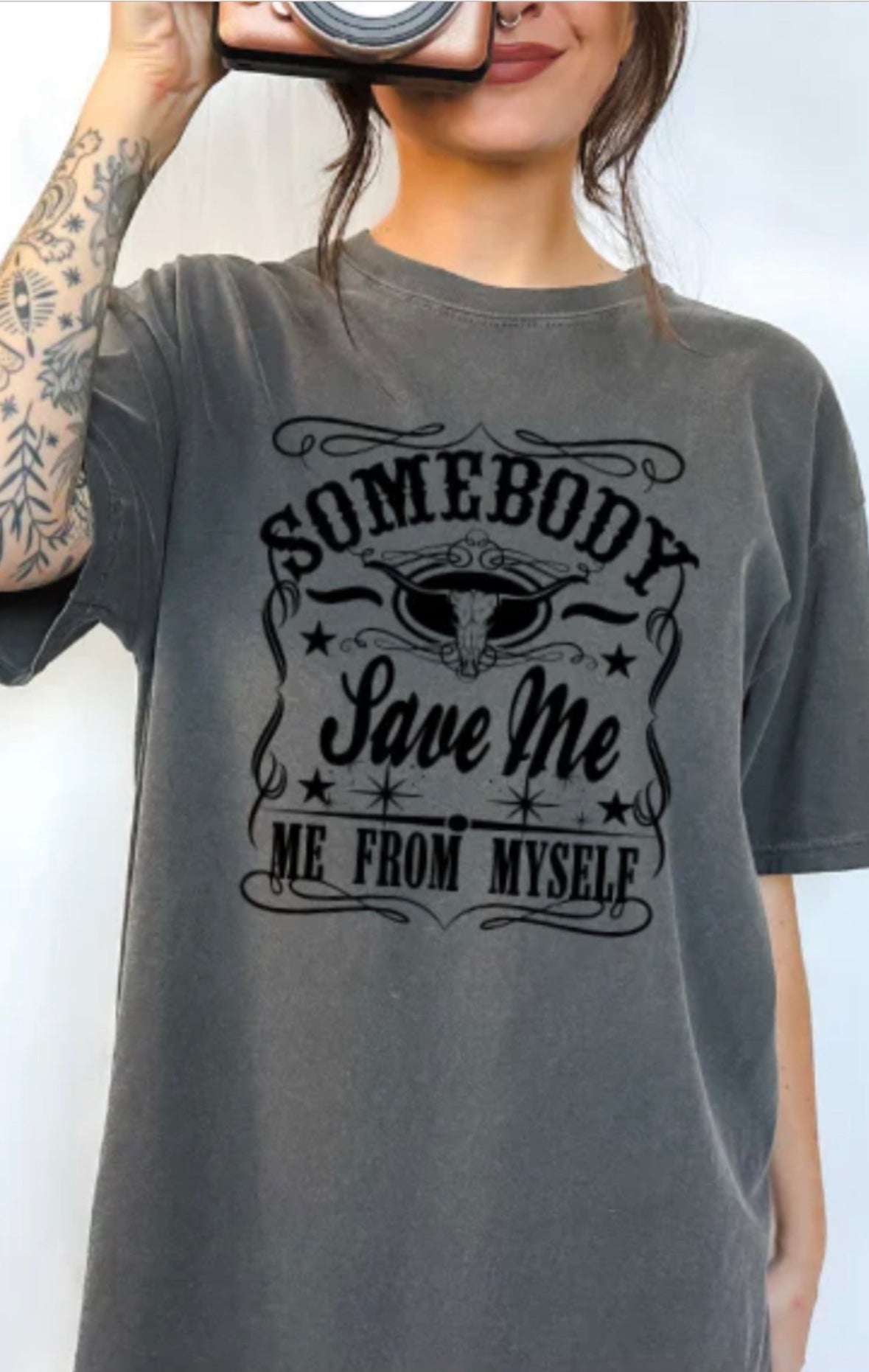 Somebody Save Me From Myself- T-shirt T-shirt Collection 22 Daisy Designs & Creations LLC