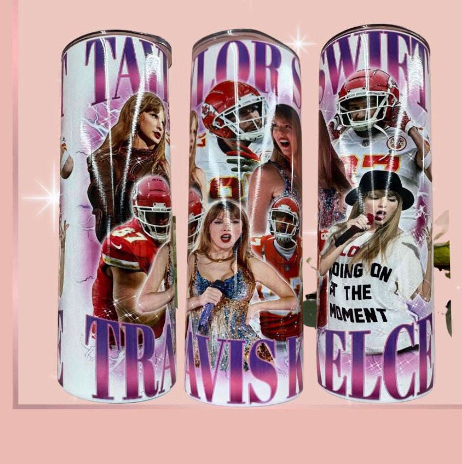 Swiftey Kelce Era 20oz Stainless Steel Tumbler - Insulated Excellence for True Fans - Daisy Designs & Creations, LLC
