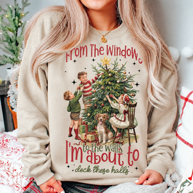 From the Window to the Walls Christmas Crewneck Sweatshirt