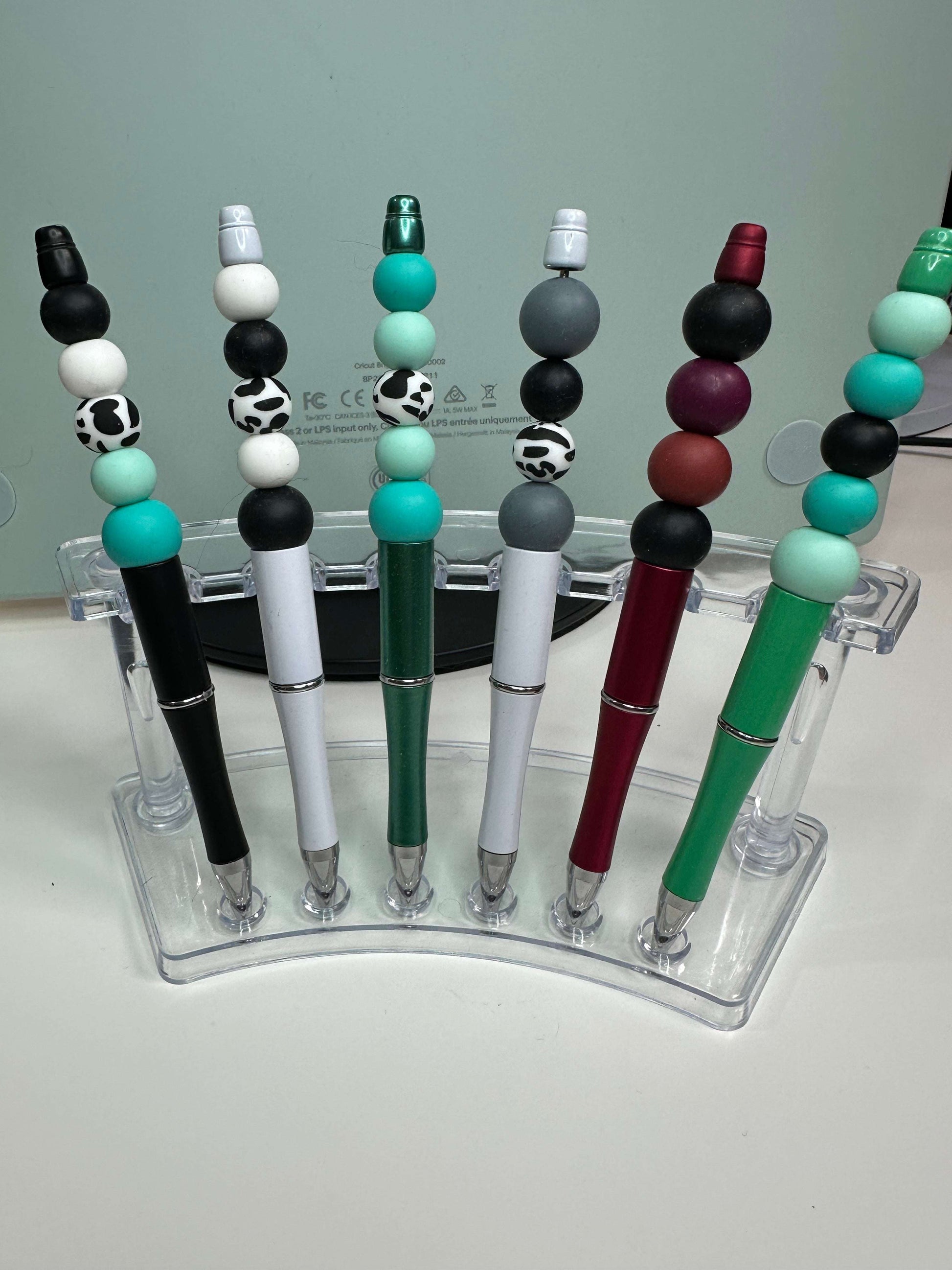 Unique Custom Made Beaded Pens with Black Ink - Variety Available, Includes Refill Beaded Pen collection Beaded Pens 6 Daisy Designs & Creations LLC