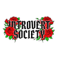 Introvert Society T Shirts, Red Roses, Funny Graphic Tee, Introvert Gift, Floral Tee, Unique T-Shirts, Social Distancing Shirt - Daisy Designs & Creations, LLC
