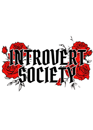 Introvert Society T-Shirts, Floral Tee, Introvert Gift, Red Roses Design, Funny Sarcastic Tee, Social Anxiety T-Shirts, Slogan Tee - Daisy Designs & Creations, LLC