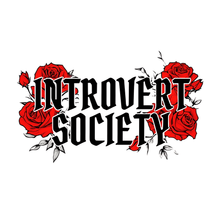 Introvert Society T-Shirts, Floral Tee, Introvert Gift, Red Roses Design, Funny Sarcastic Tee, Social Anxiety T-Shirts, Slogan Tee - Daisy Designs & Creations, LLC