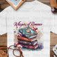 Romance Books T-Shirt Design, Book Lover Gift, Floral T-Shirt, Digital Download, T-Shirt Design, PNG File, Apparel Design - Daisy Designs & Creations, LLC