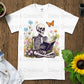Skeleton Reading T-Shirts, Floral T-Shirts Design, Butterfly T-Shirts, Funny T-Shirts, PNG Download, Digital File For Shirts, DIY Apparel - Daisy Designs & Creations, LLC