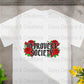 Introvert Society T Shirts, Red Roses, Funny Graphic Tee, Introvert Gift, Floral Tee, Unique T-Shirts, Social Distancing Shirt - Daisy Designs & Creations, LLC