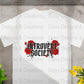 Introvert Society T-Shirts, Floral Tee, Introvert Gift, Red Roses Design, Funny Sarcastic Tee, Social Anxiety T-Shirts, Slogan Tee - Daisy Designs & Creations, LLC