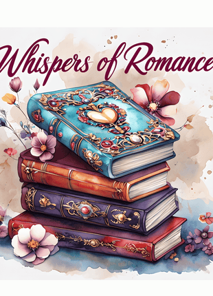 Romance Books T-Shirt Design, Book Lover Gift, Floral T-Shirt, Digital Download, T-Shirt Design, PNG File, Apparel Design - Daisy Designs & Creations, LLC